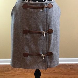 Liz Claiborne Gray Wool Skirt
