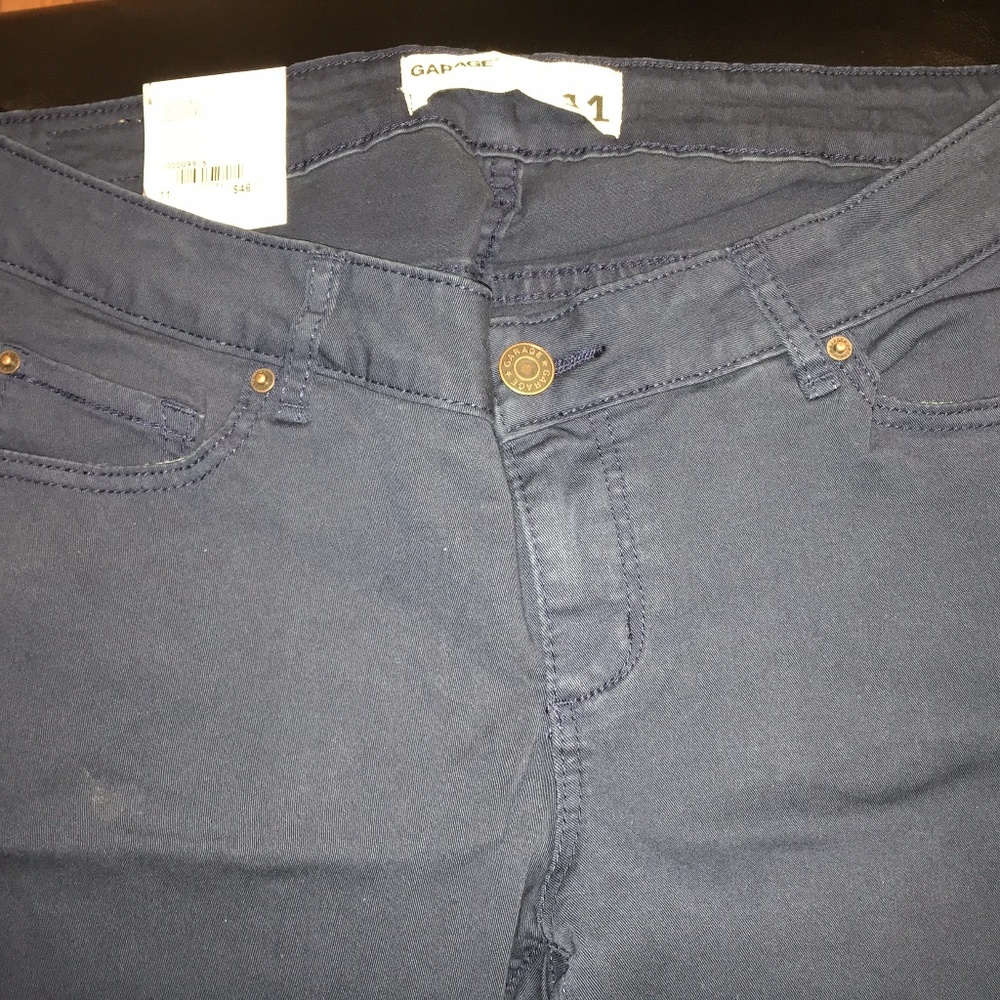 GARAGE Low-Rise Jeggings - Bright Navy Sz 11 NEW