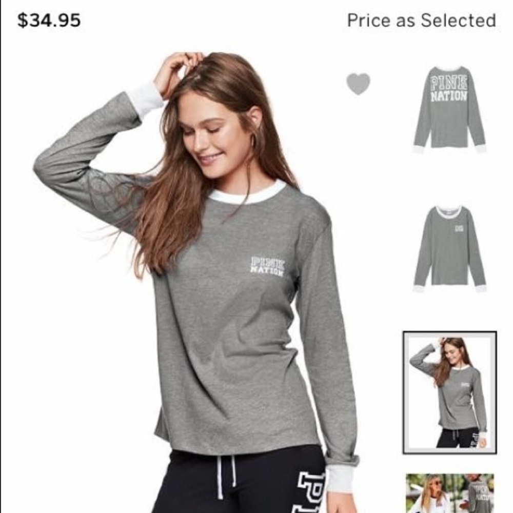 PINK NATION long sleeve tee