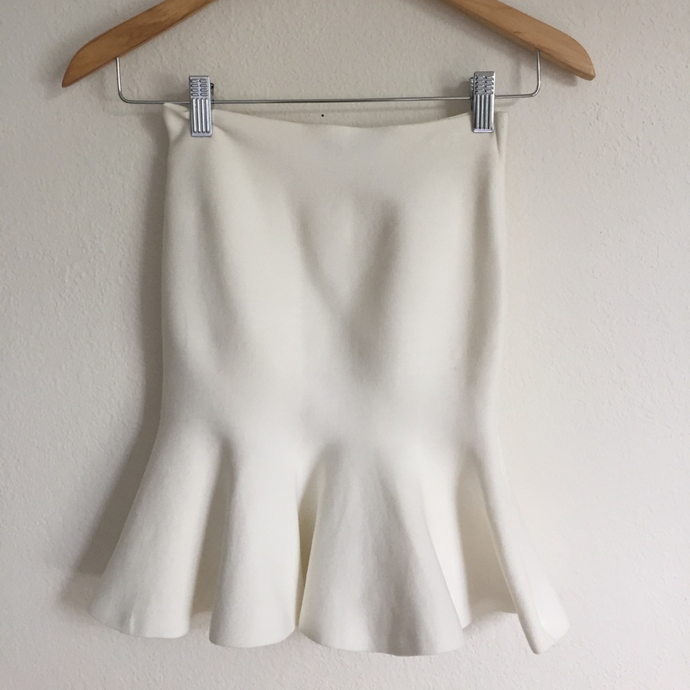 🕊White Bodycon Pencil Skirt