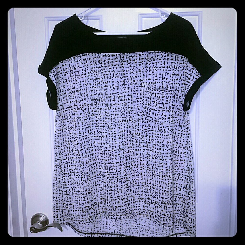 Calving Klein Jeans (slight) high-low top