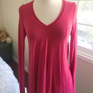 Anthropologie Raspberry V Neck Tunic 🍉 Anthropologie Raspberry V Neck Tunic 🍉