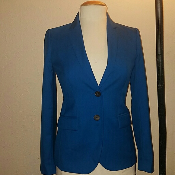 J. Crew Jackets & Blazers - J.Crew 1035 Super 120's 2 Button Wool Blue Blazer