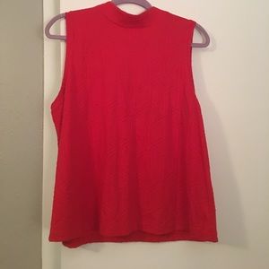 Anthropologie Orange/Red Tank Top Blouse Anthropologie Orange/Red Tank Top Blouse