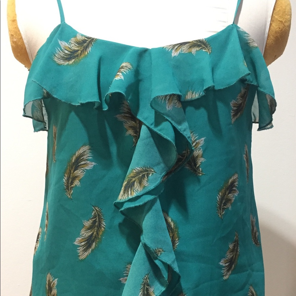 Anthropologie Turquoise Small Top