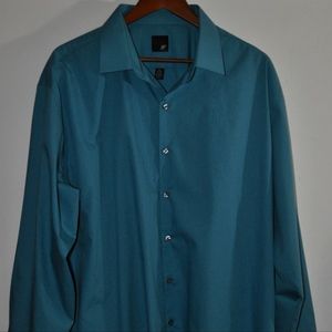 J. Ferrar Dress Shirt Size XXL 18-18 1/2