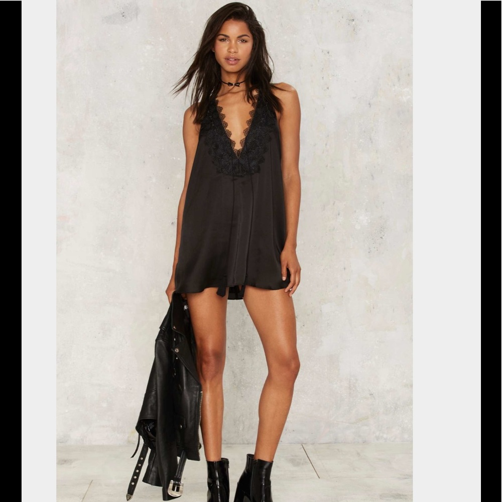 Nasty Gal Gina Satin Mini Dress