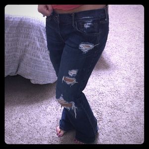Destroyed jeans Destroyed jeans