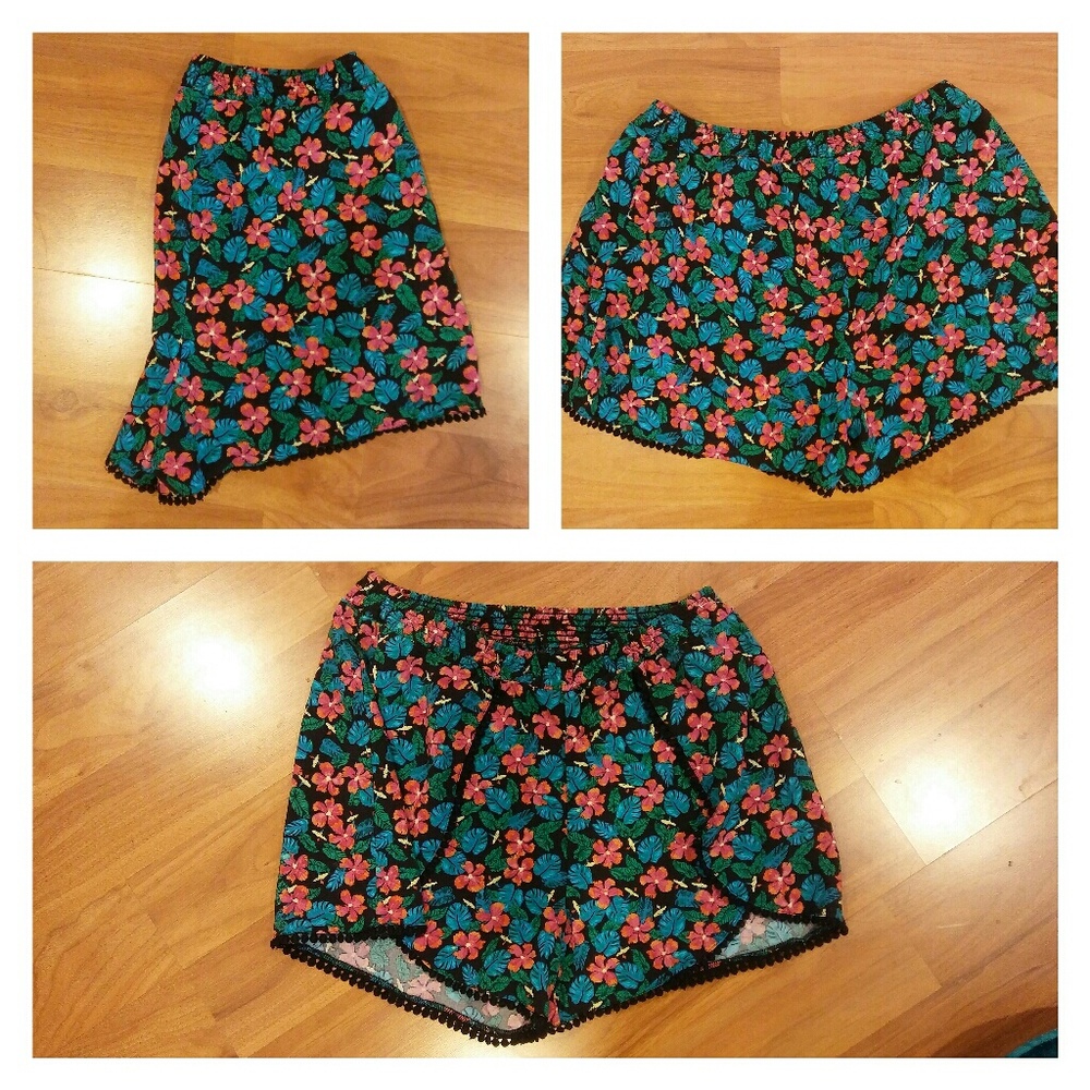 Women Shorts Bohemian Style Women's Ethnic Print M