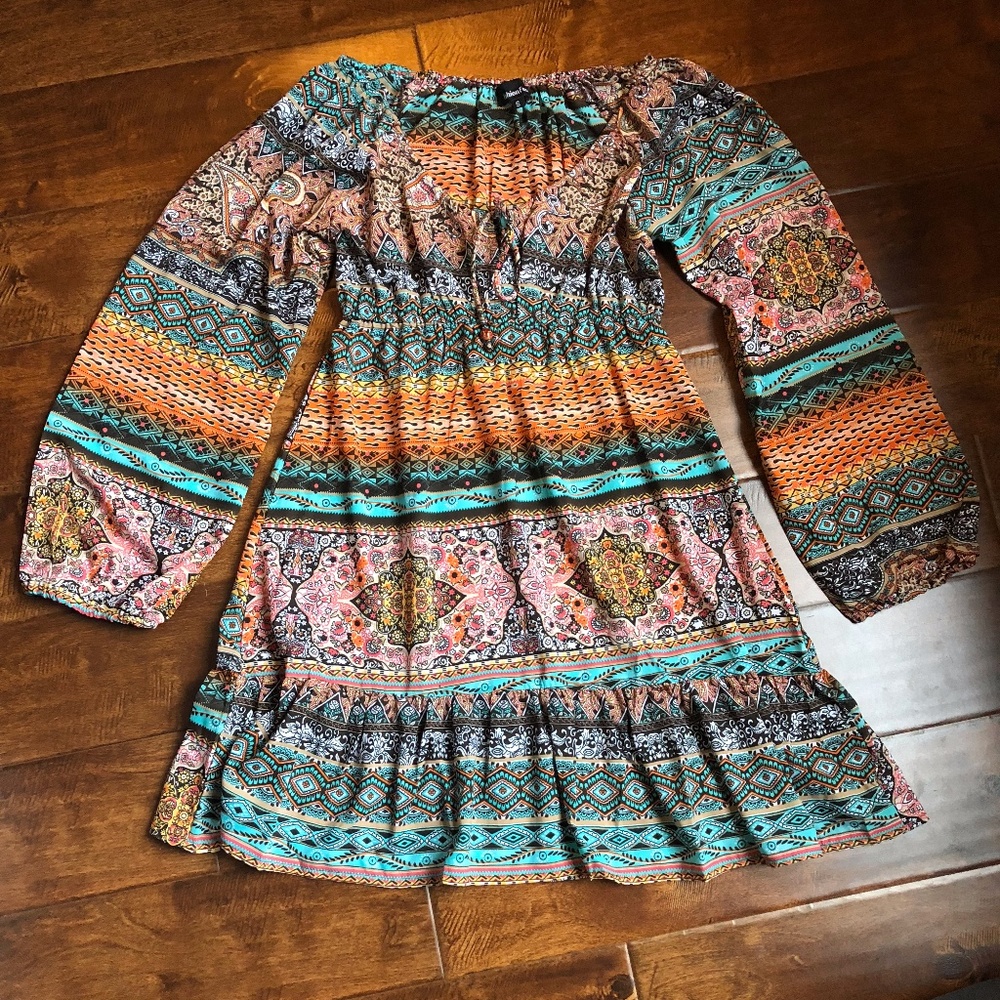 Boho Patterned Tunic top/Dress