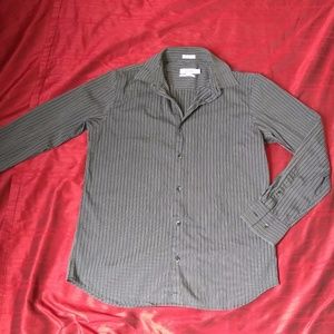 😺 Men's Calvin Klein Grey/Black Striped Shirt