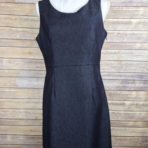 Merona Sheath Dress Blue Lined Career Merona Sheath Dress Blue Lined Career