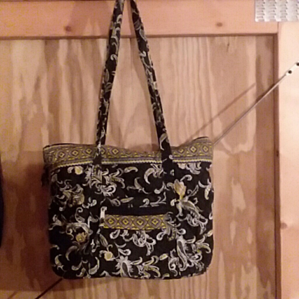 Black and gold purse