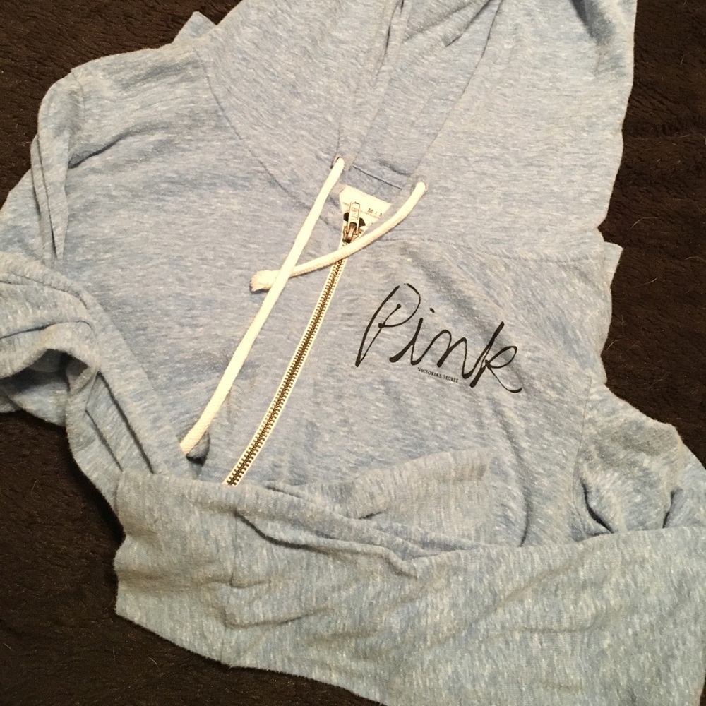 Lightweight blue zip up