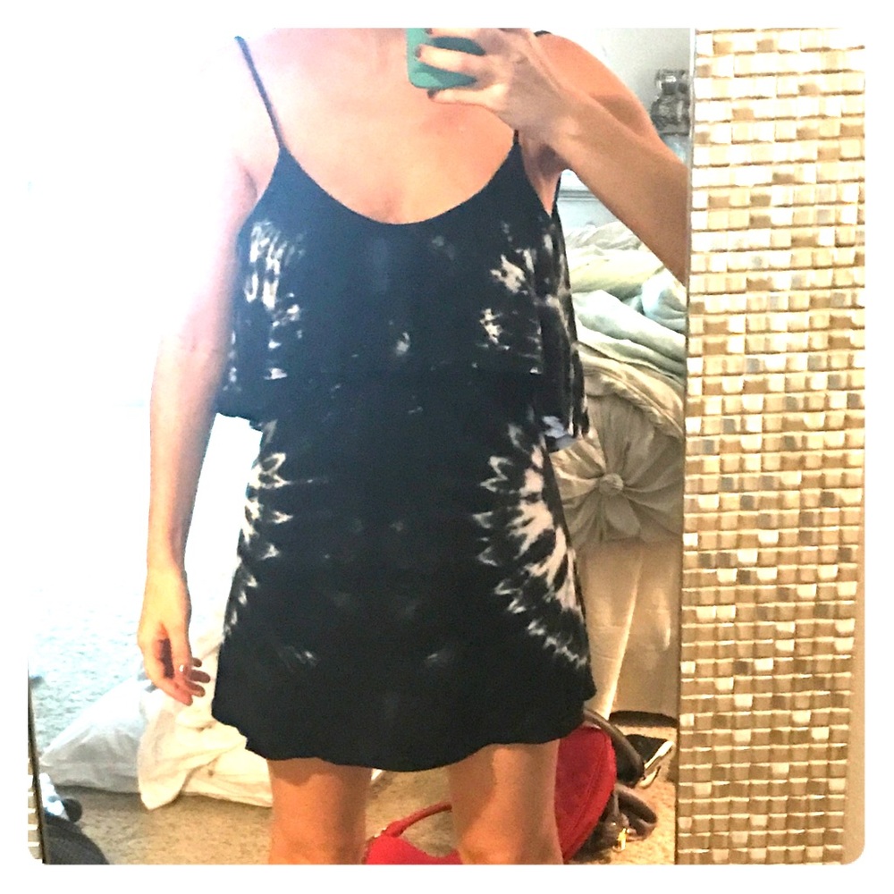 Blue Planet tie-dyed mini dress