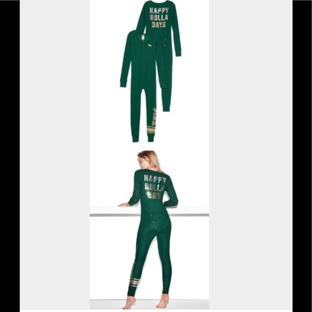 Victoria's Secret Pink Happy Holla Days Onesie