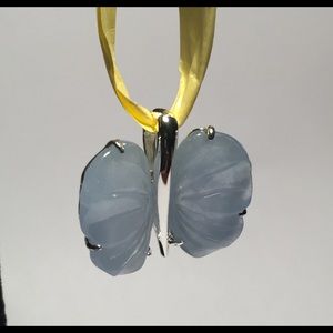 Sterling Blue Jadeite Butterfly Enhancer