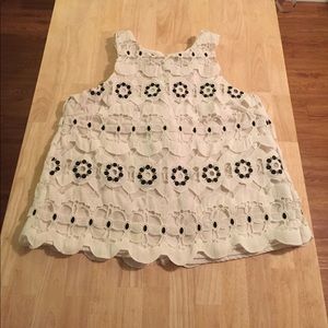 HD in Paris Anthropologie white eyelet top. HD in Paris Anthropologie white eyelet top.