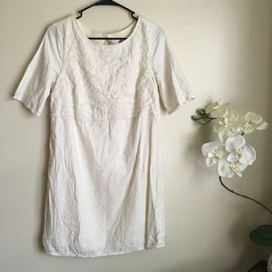 Beautiful Ivory Lace-Linen Dress/Tunic Beautiful Ivory Lace-Linen Dress/Tunic