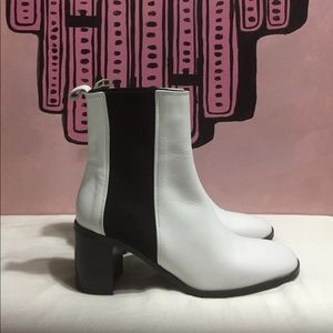 ZARA Black and White Ankle Boots ZARA Black and White Ankle Boots