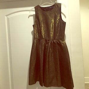 Zara black and gold dress
