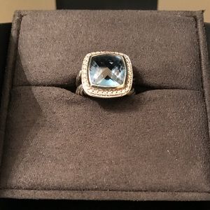David Yurman Albion 11mm Blue Topaz Ring