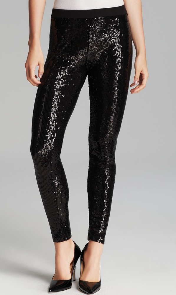 Sequin stretch leggings