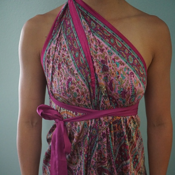 Silk Paisley Dress - Picture 3 of 4