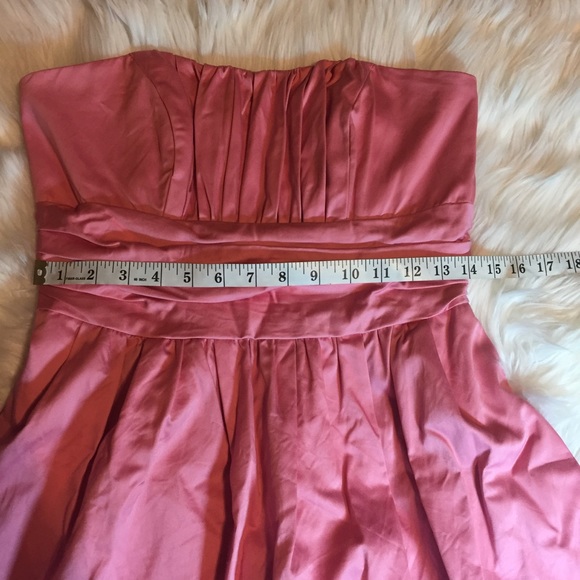 David's bridal pink strapless bridesmaid dress 8 - Picture 4 of 8