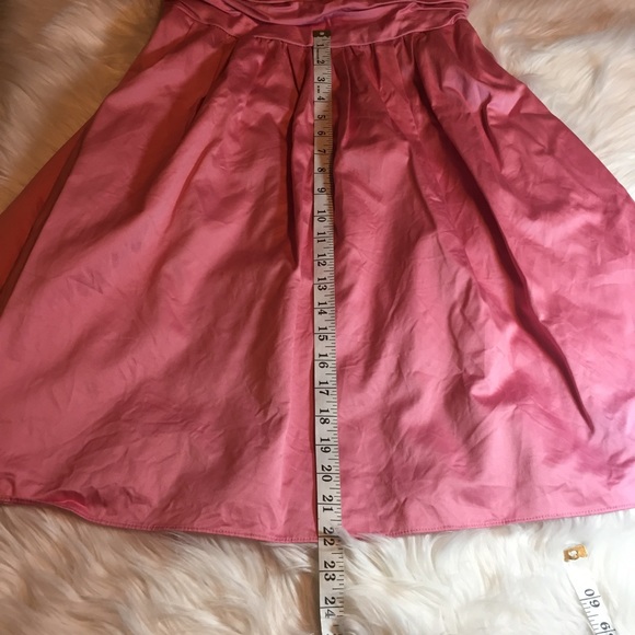 David's bridal pink strapless bridesmaid dress 8 - Picture 5 of 8