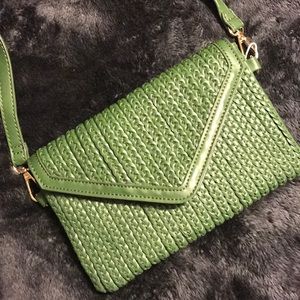 Vegan Leather Clutch/Crossbody Envelope Purse