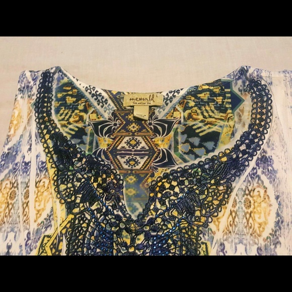 NWT One World Bohemian 1-Of-A-Kind Dress - Picture 3 of 5