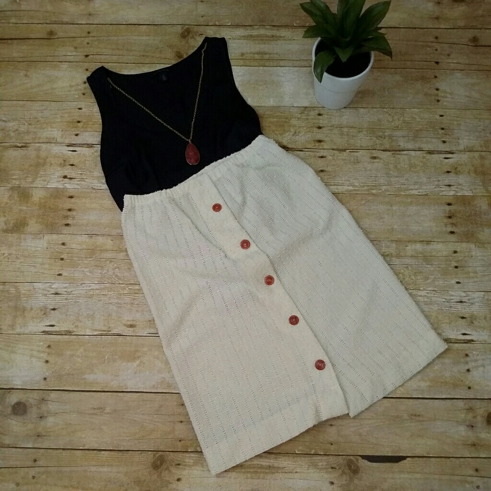 Vintage A-Line Button Down Skirt