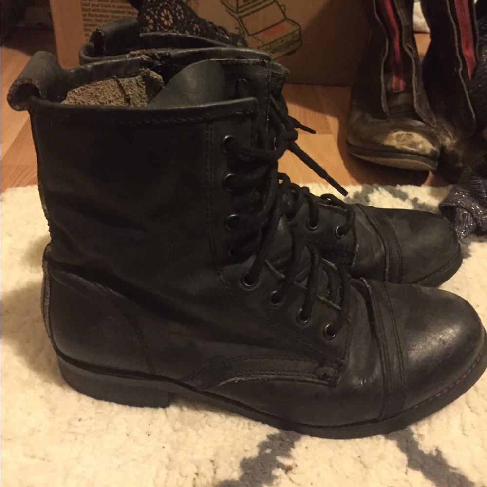 Steve Madden combat boots