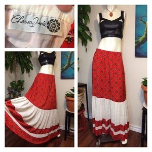 Vtg 70s Peasant Skirt Hippie Boho Festival Maxi Vtg 70s Peasant Skirt Hippie Boho Festival Maxi