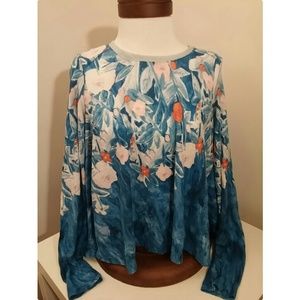 Anthropologie Meadow Rue Linen Fields Swing Top Anthropologie Meadow Rue Linen Fields Swing Top