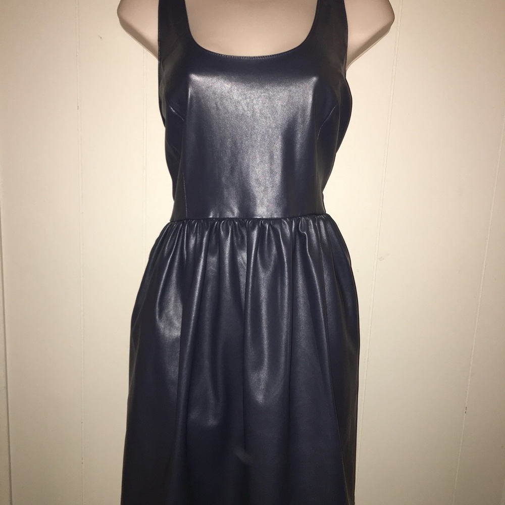 Princess Vera Wang Pleather Skater Dress Sz 13