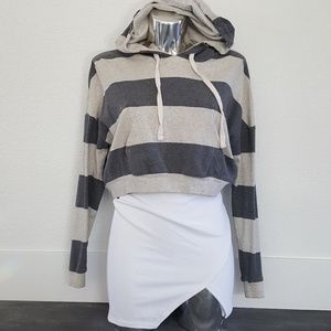 Shades Of Grey Cropped Sweatshirt