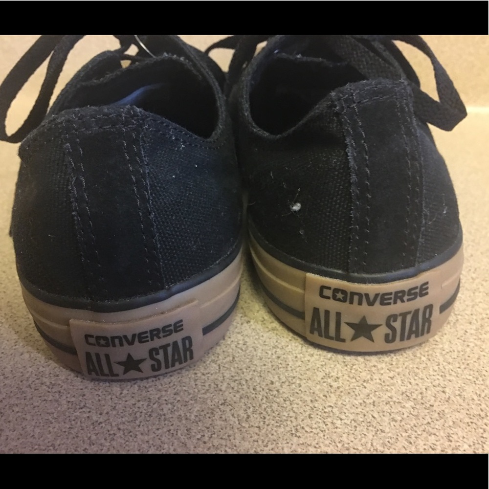 New Converse 146928C Men's 10 Black/Gum Canvas - Picture 4 of 6