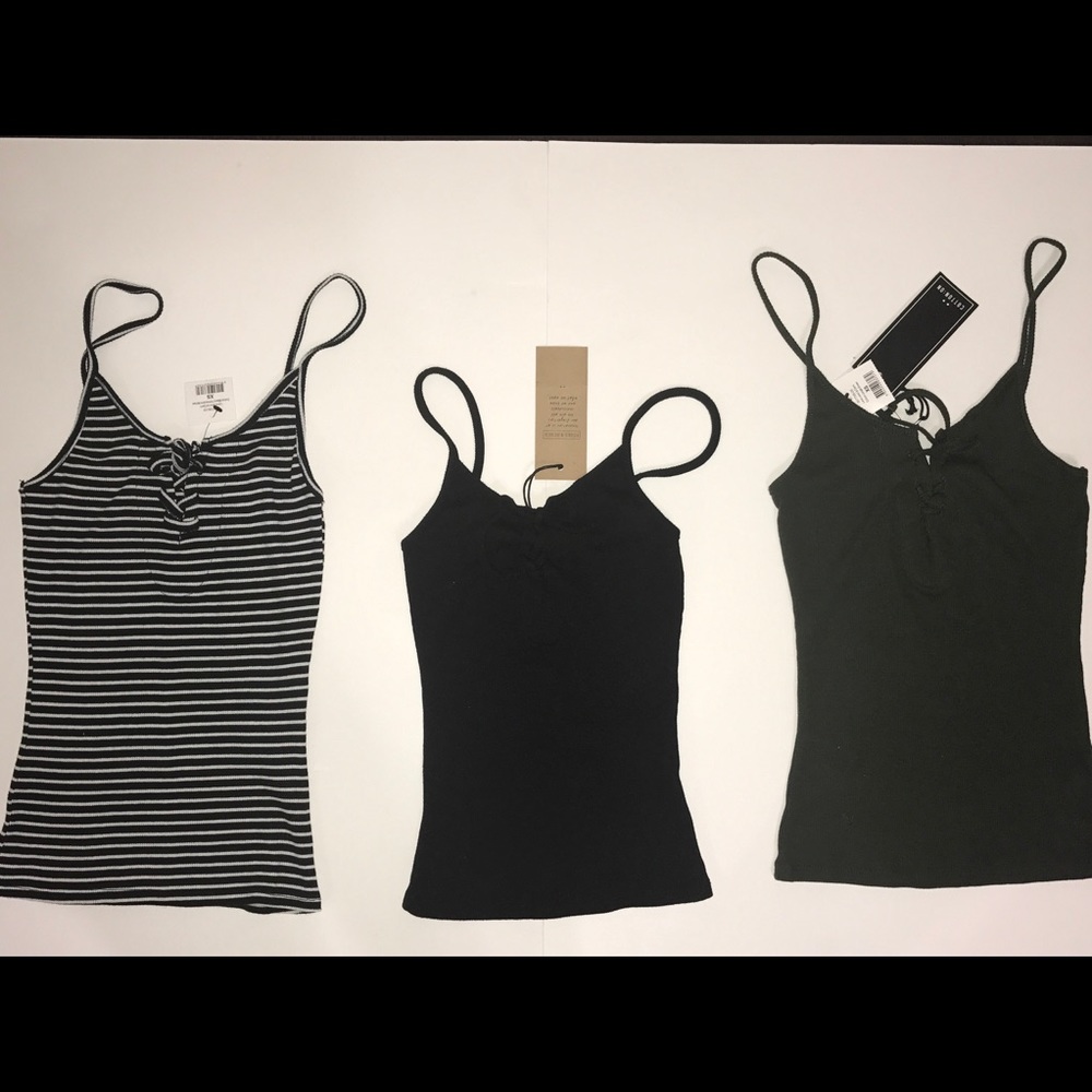 Cotton On Lace Up Cami Set of 3