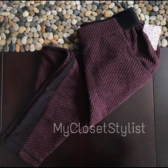 Reserved - Amazing Free People bordeaux pants - Picture 3 of 5