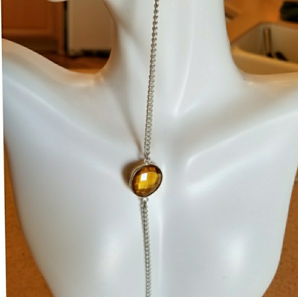 Genuine 5ct multi-faceted Citrine Bracelet 7" - Picture 1 of 4