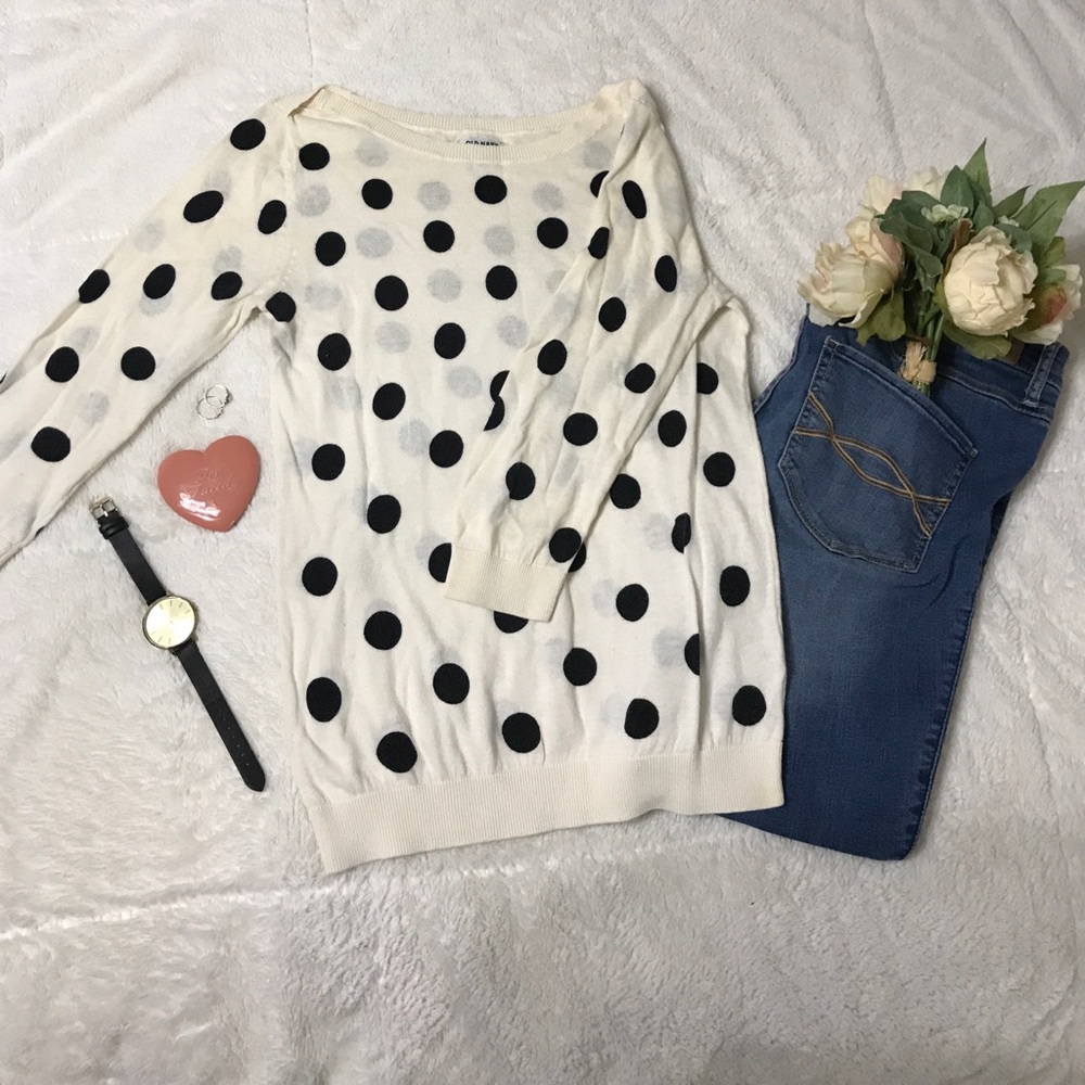 Polka dot sweater