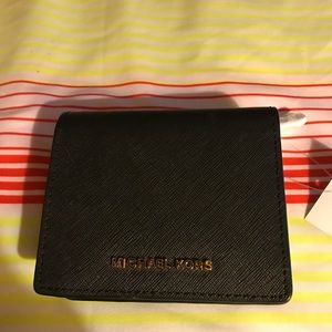 Michael Michael Kors Mini Wallet Black Leather NWT Michael Michael Kors Mini Wallet Black Leather NWT