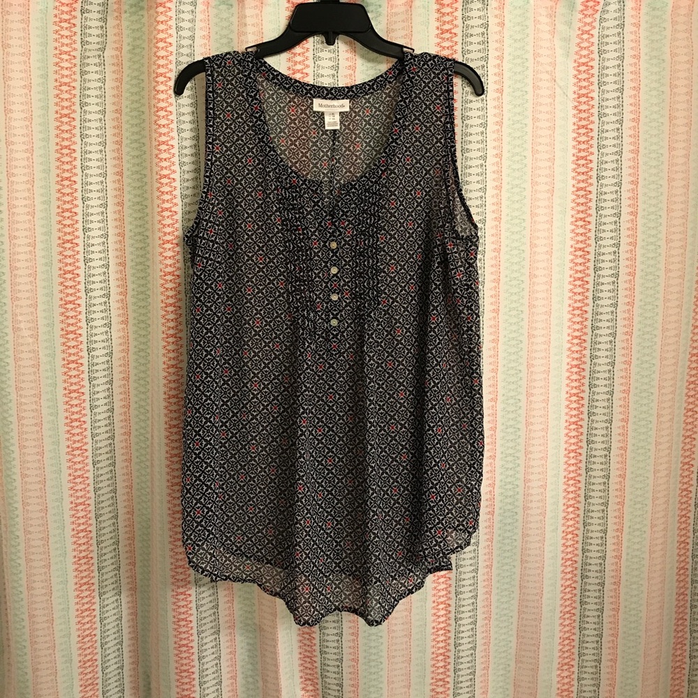 NWOT Motherhood Maternity Sheer Tank Top - Size XL