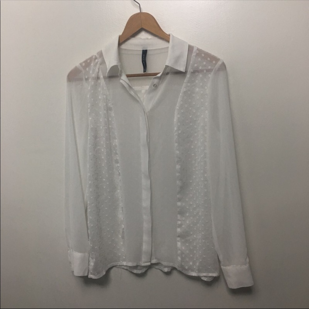 white sheer Blouse