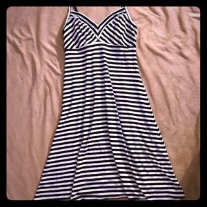 Striped midi dress