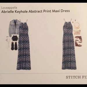 Loveappella Abrielle Keyhole Maxi Small NWT