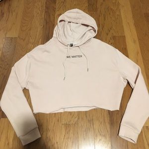 'We matter' cropped sweatshirt