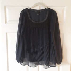 H&M Navy Blouse H&M Navy Blouse